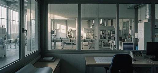 FLC Engineering facility with panel workshop in morning light