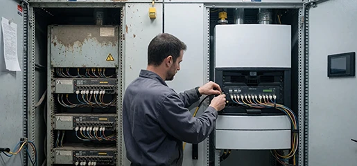 Old versus new drive cabinet retrofit